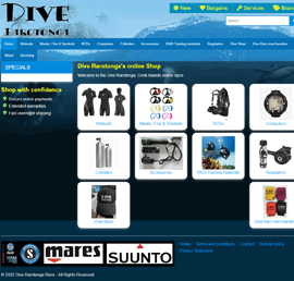 Screen shot of Dive Rarotonga